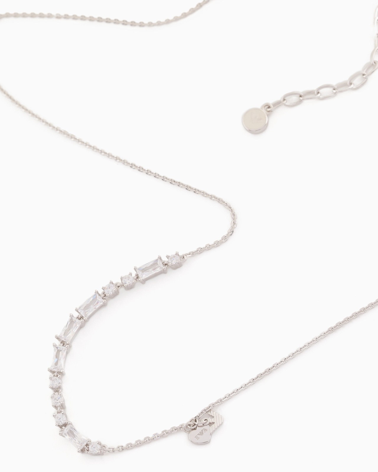 STERLING SILVER STATION NECKLACE - 3