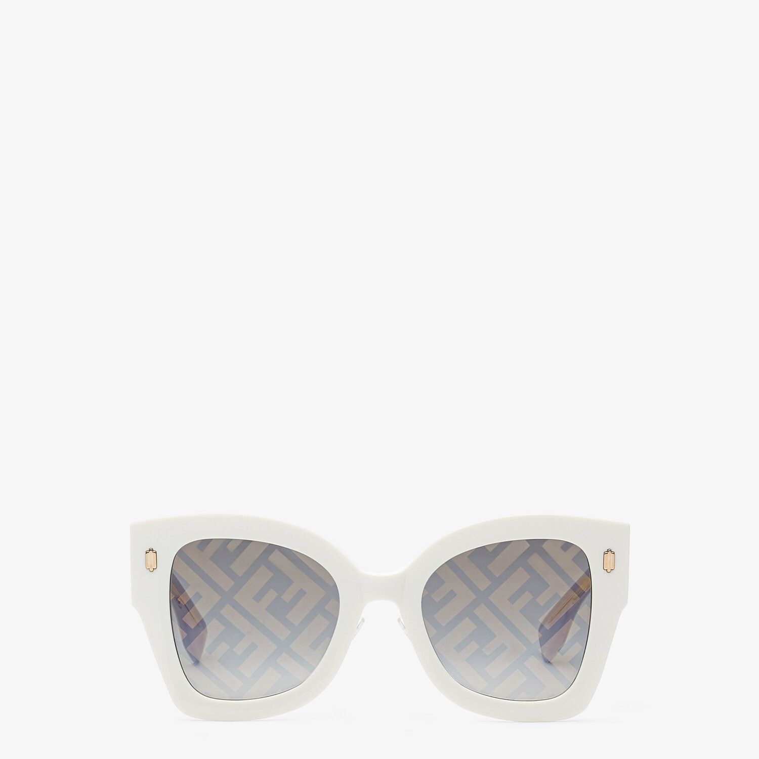 White acetate sunglasses - 1