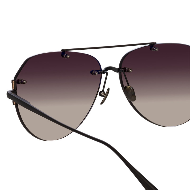 DUIT AVIATOR SUNGLASSES IN BLACK 4