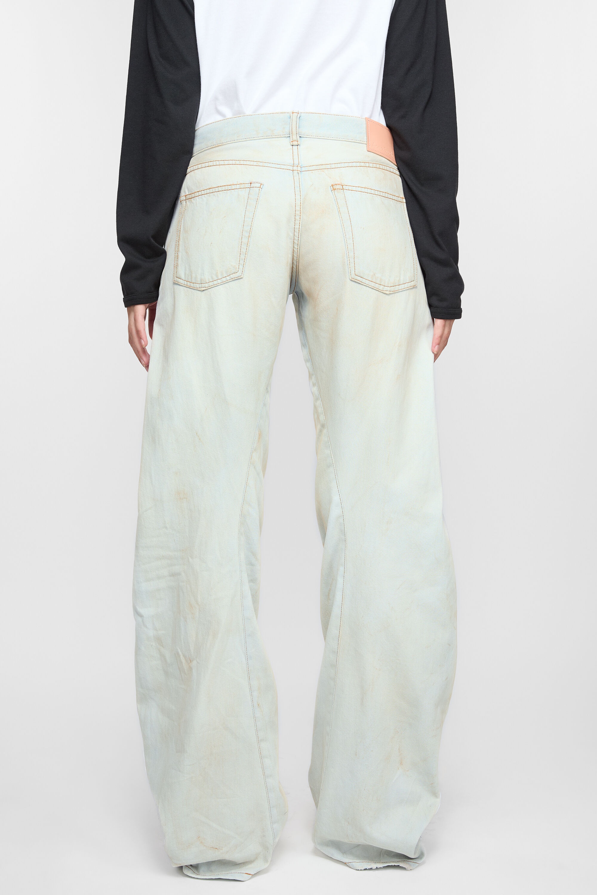 Loose fit jeans - 2006F Acne Studios x Kappa - Light blue/white - 5