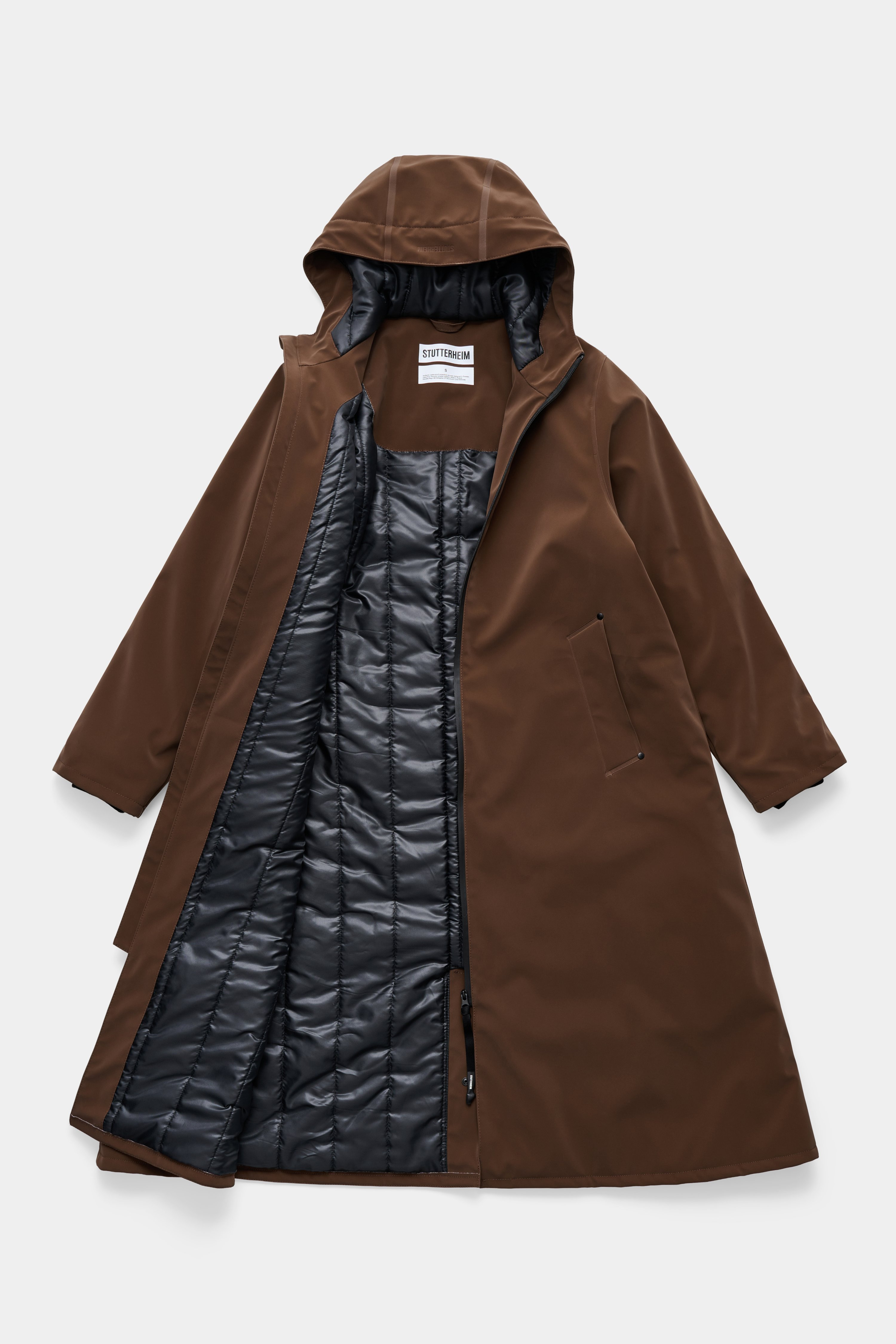 Mosebacke Long Matte Winter Coat Dark Brown - 6