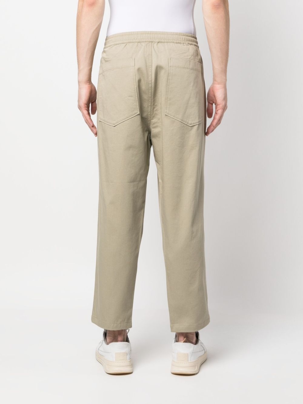 drawstring straight trousers - 4