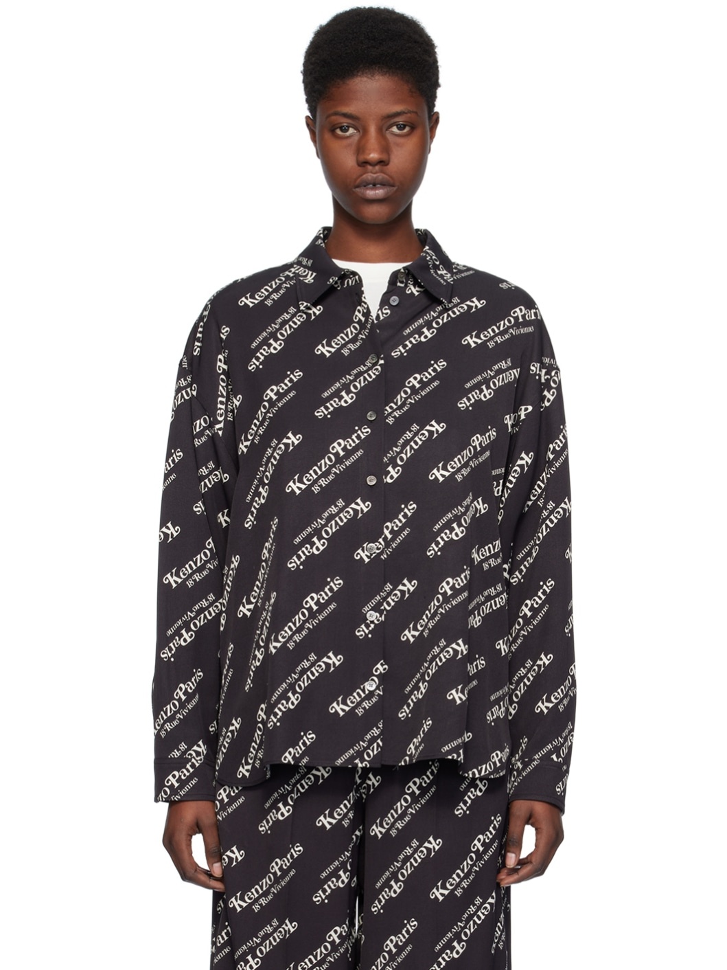 Black Kenzo Paris Verdy Edition Shirt - 1