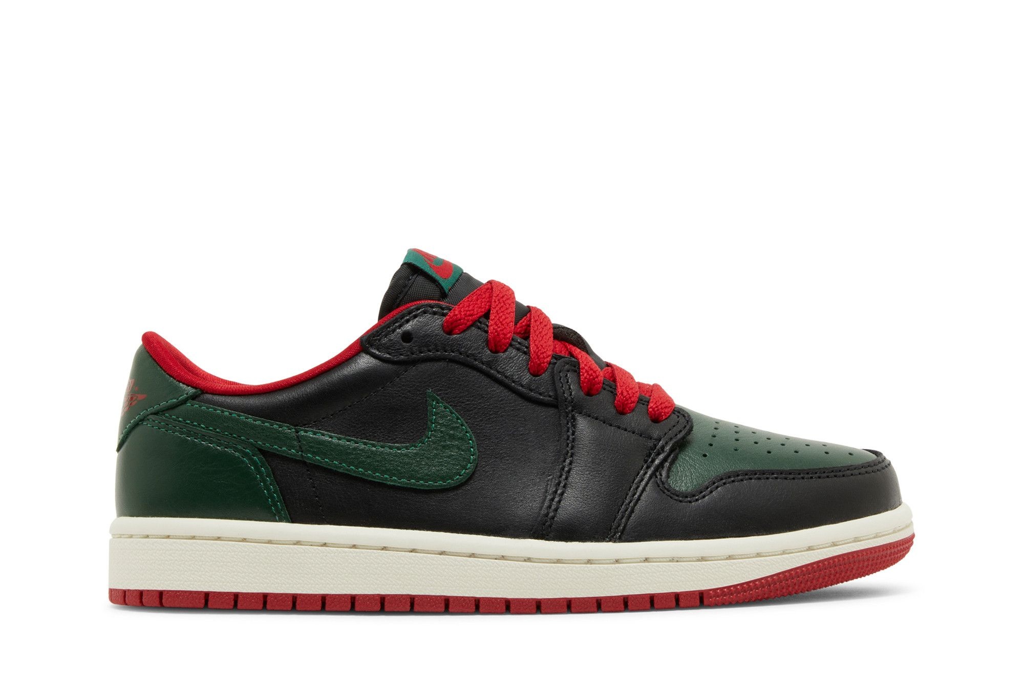 Wmns Air Jordan 1 Retro Low OG 'Black Gorge Green' - 1