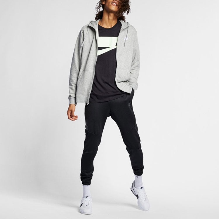 Nike Sportswear Club French Terry Full House Hoodie  gray 804392-063 - 3