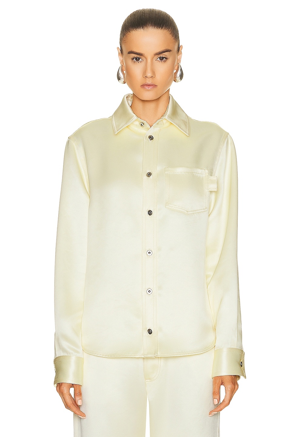 Silk Twill Long Sleeve Shirt - 2