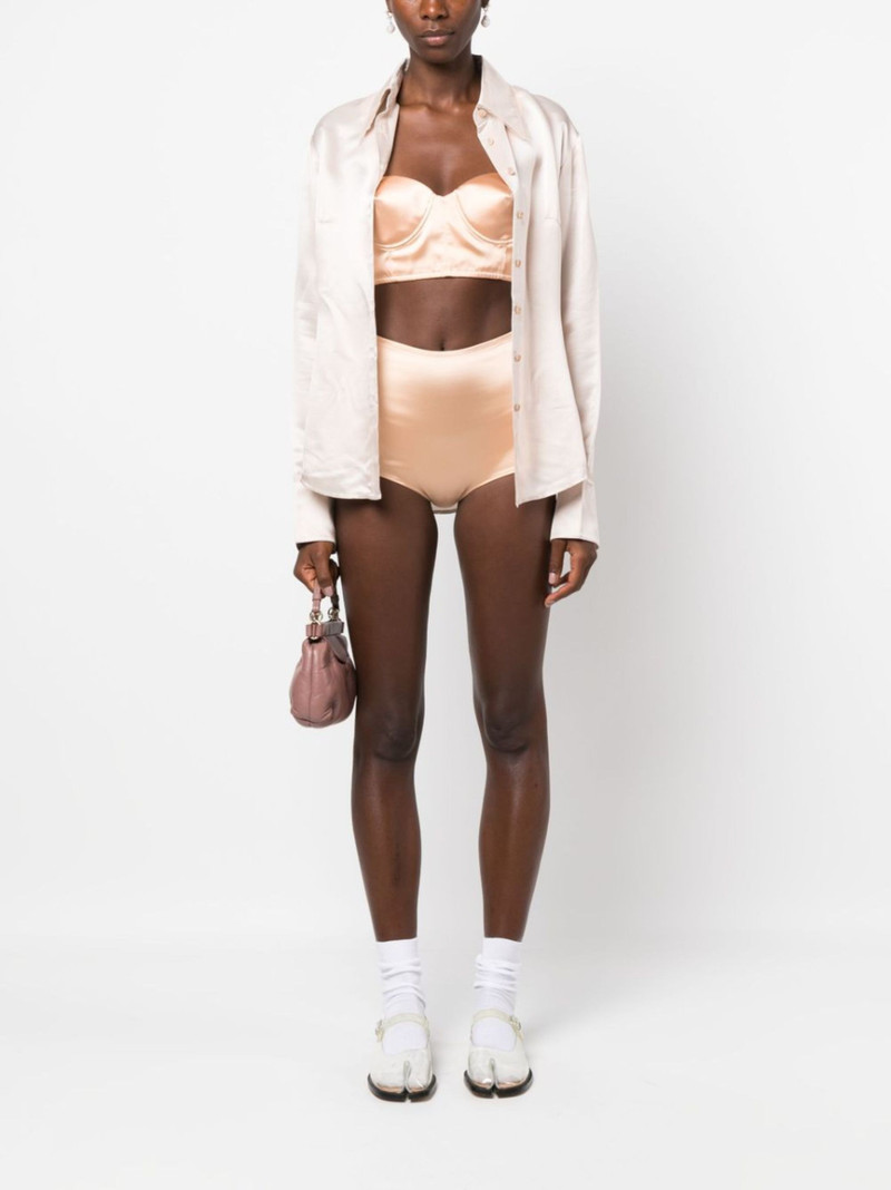Maison Margiela high-waisted satin briefs outlook