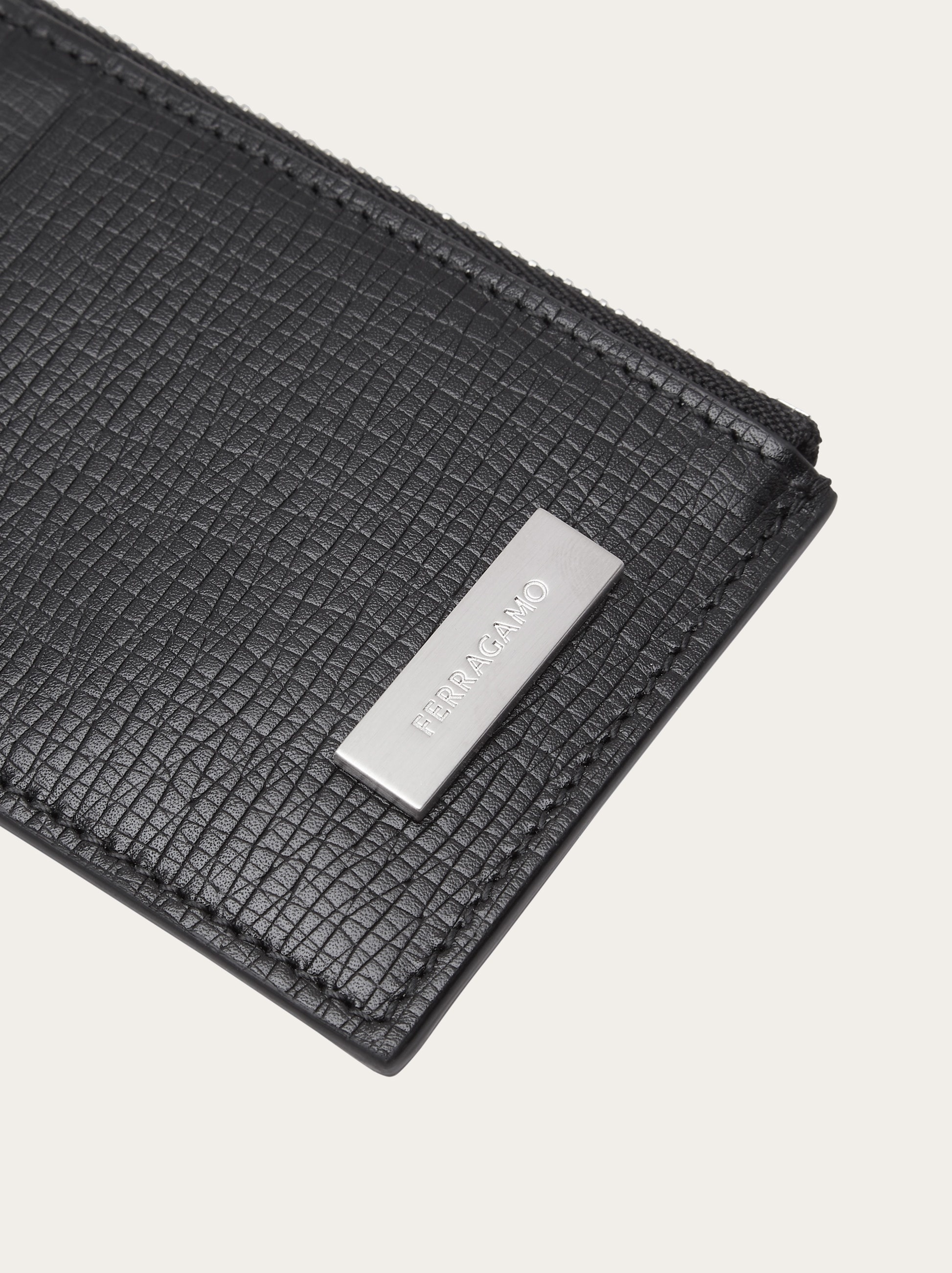 Credit card holder with custom metal plate - 4