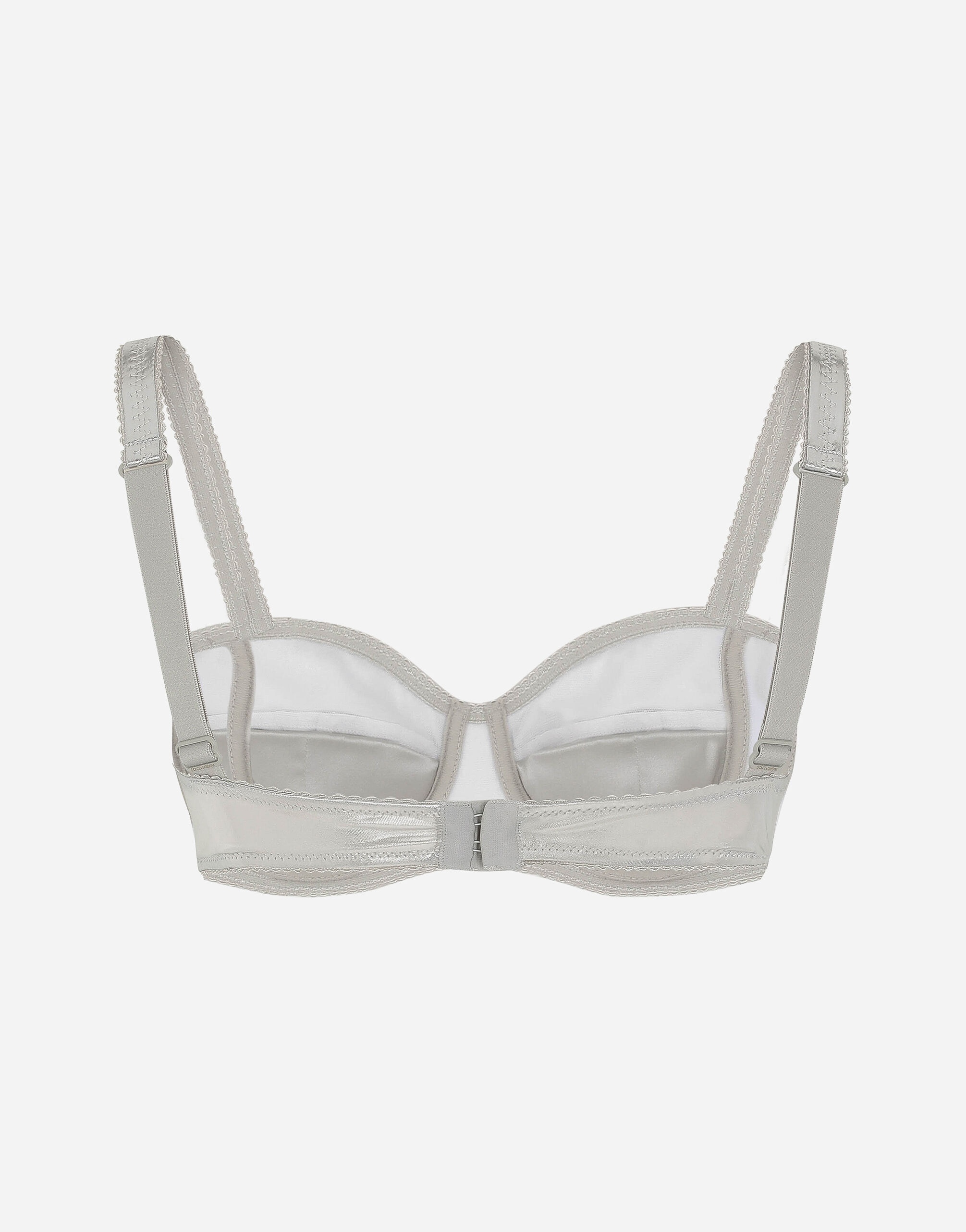 Foiled jersey balconette bra - 2