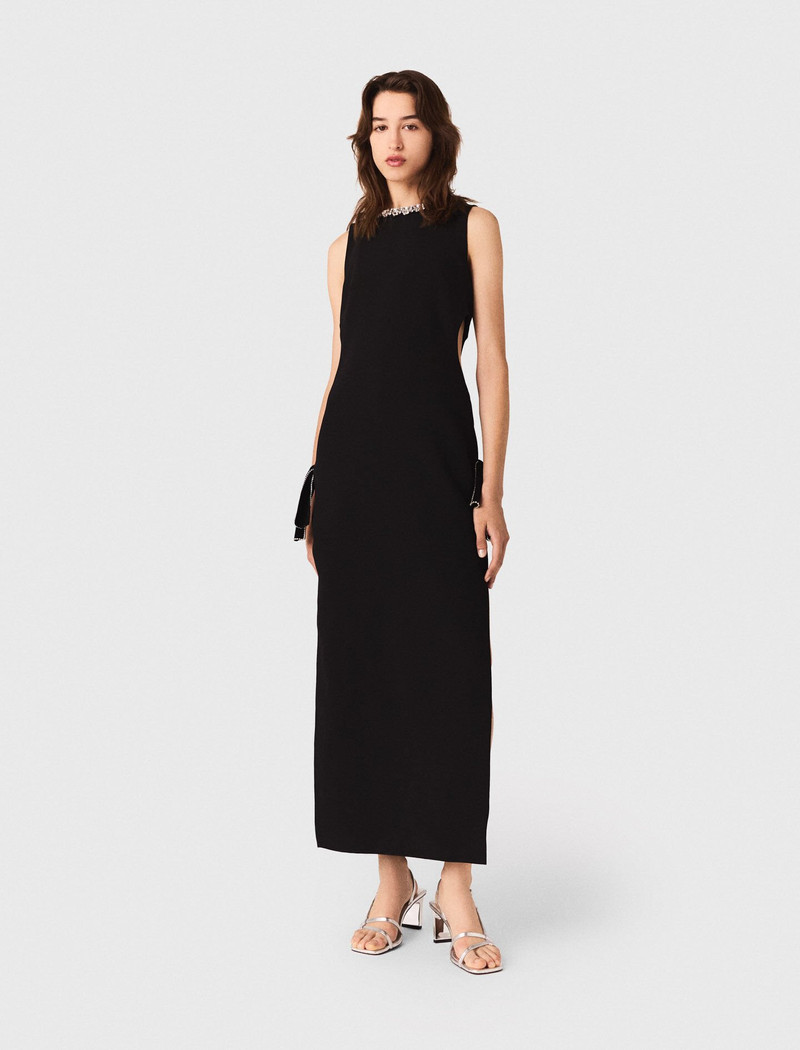 maje Jewel-collar maxi dress outlook