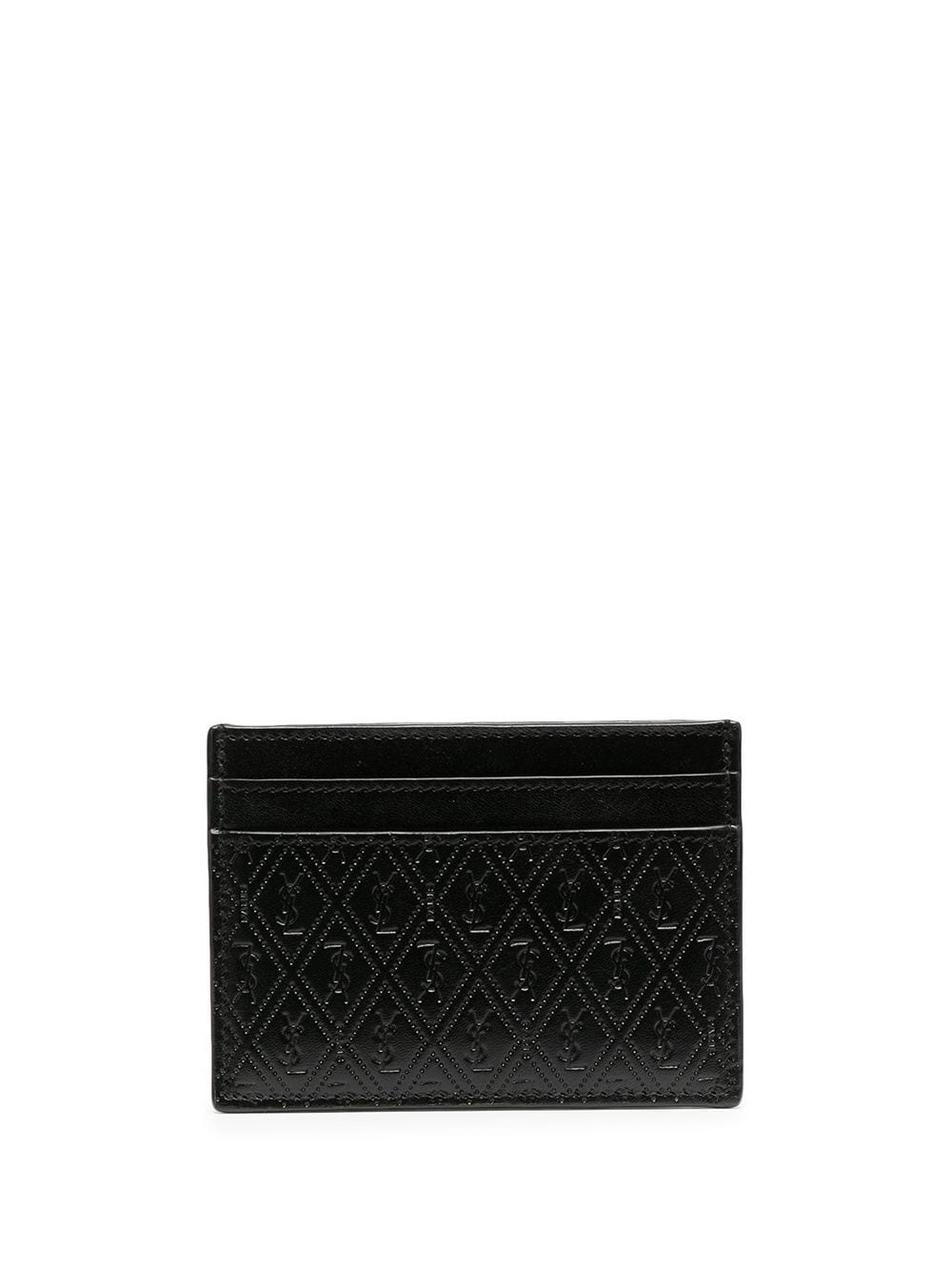 perforated leather cardholder - 1