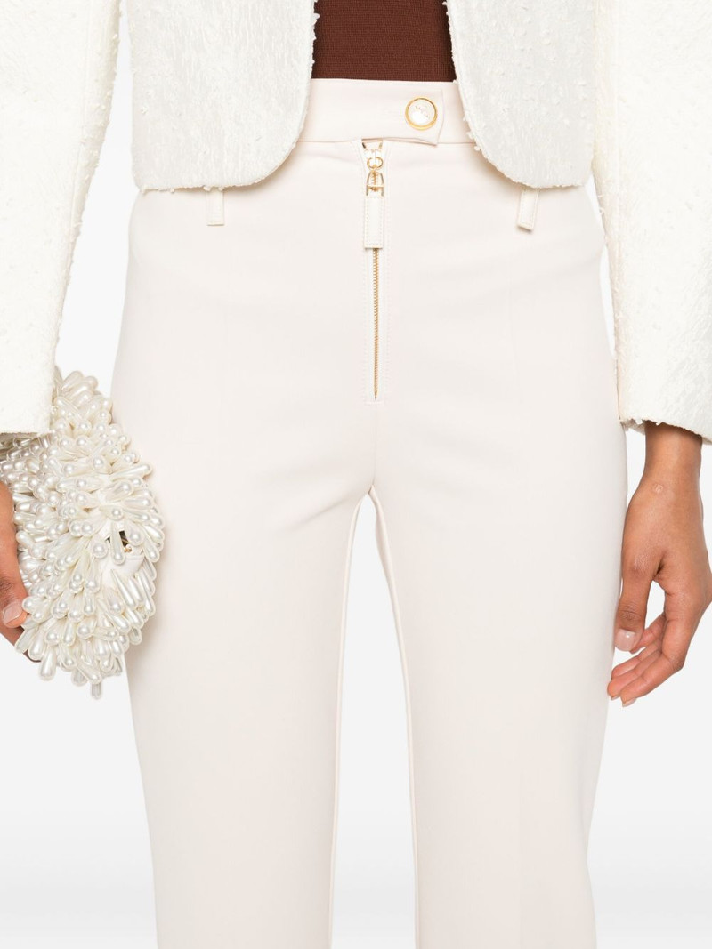 zip-detailing straight trousers 5
