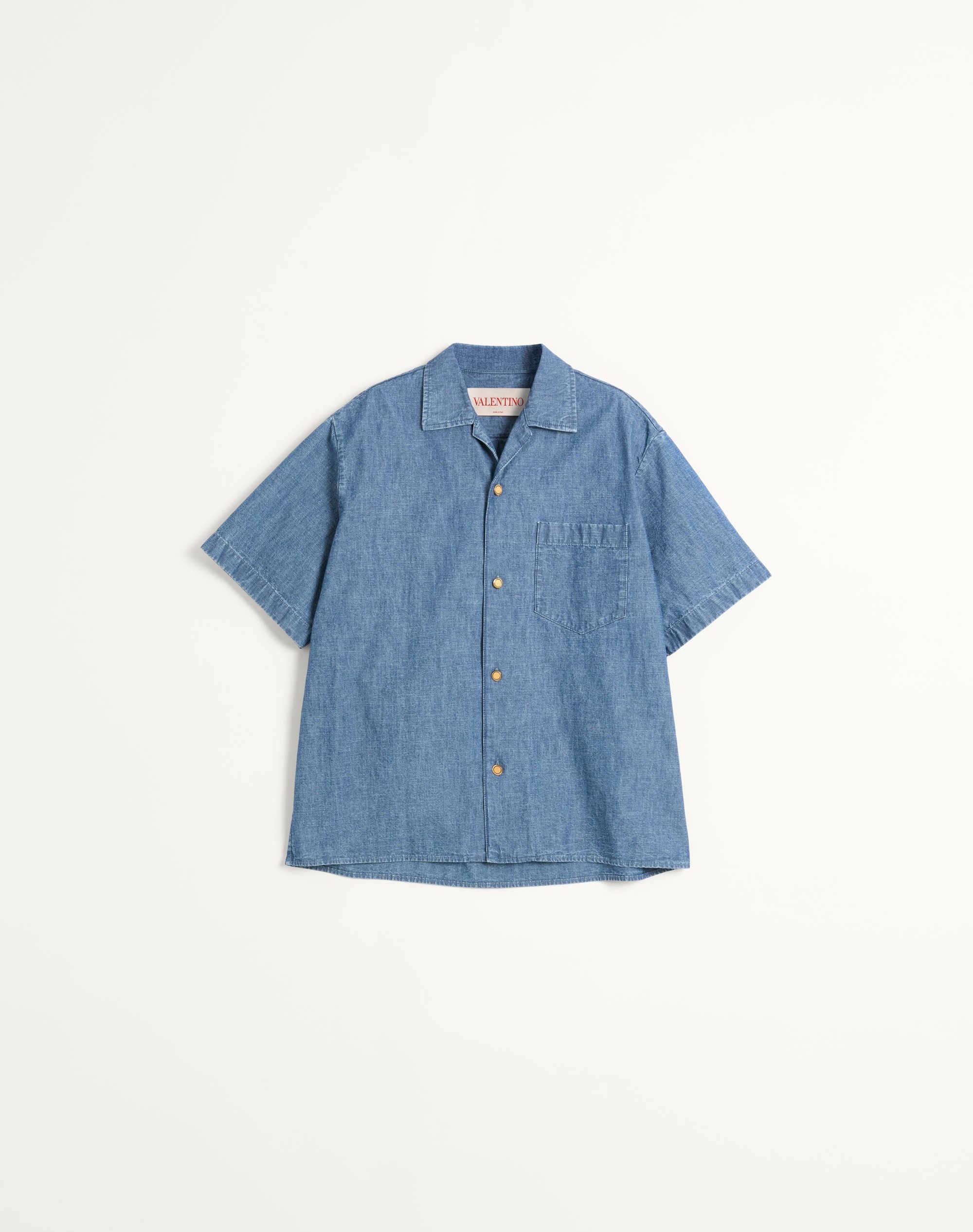 DENIM BOWLING SHIRT - 1