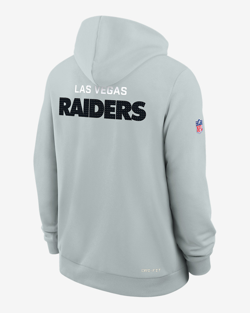 Nike Las Vegas Raiders Initial Home Sideline Men's Nike Dri-FIT NFL Pullover Hoodie outlook