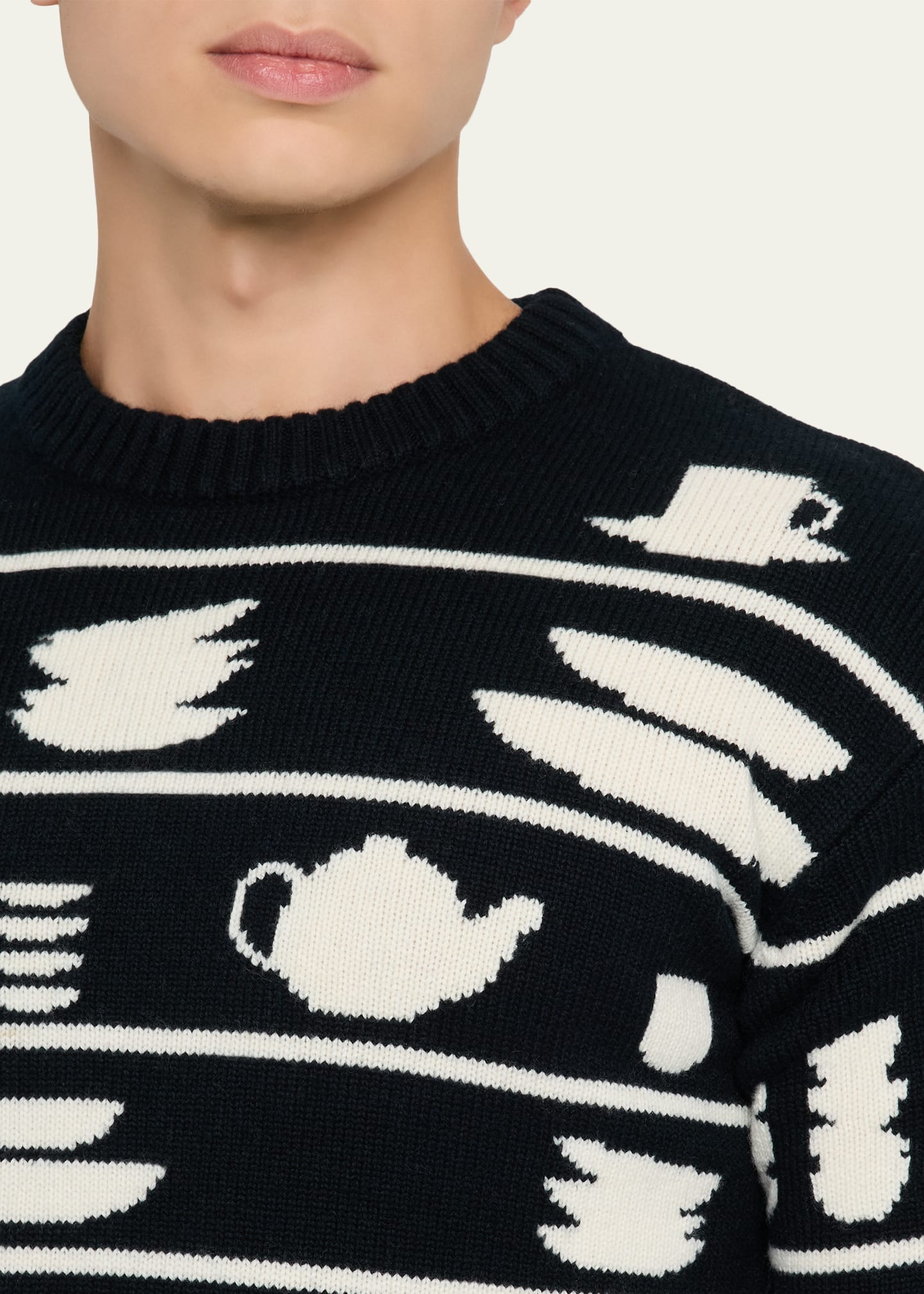 Men's Crockery Jacquard Sweater - 5
