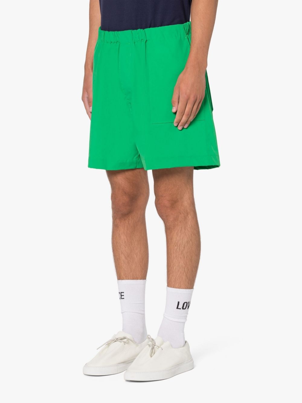 PLAIN CAPTAIN GREEN ECO DRY SHORTS - 3