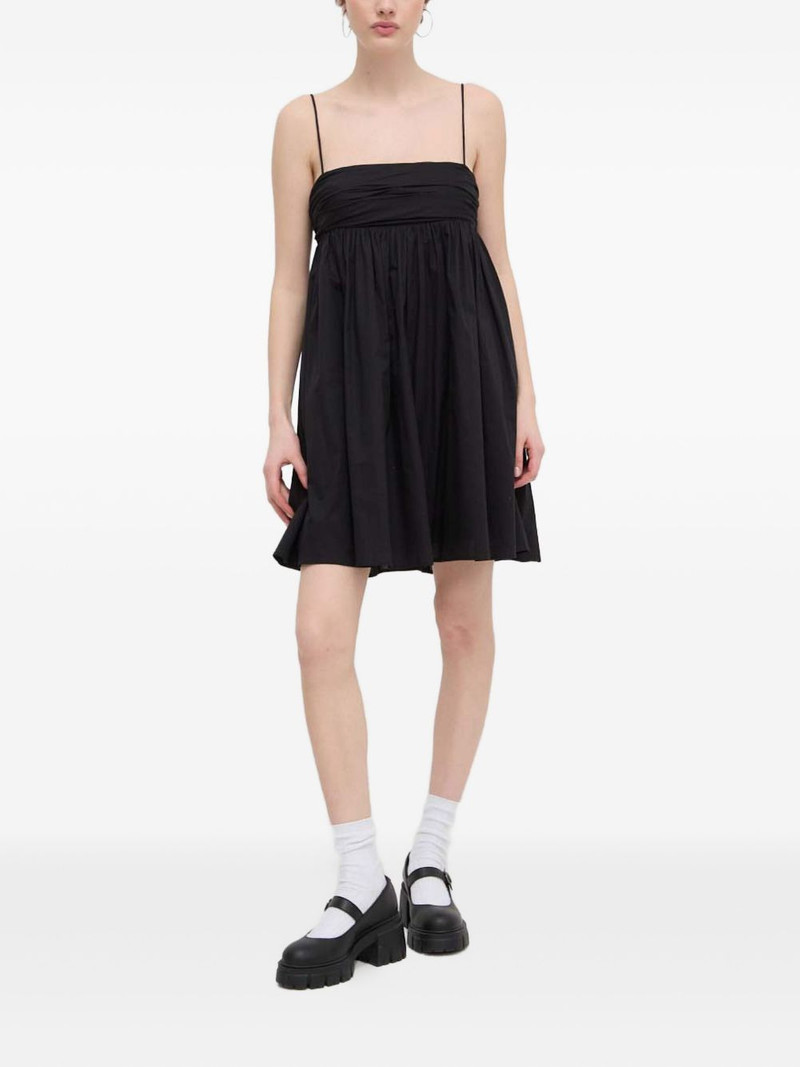 HUGO tie-strap gathered mini dress outlook