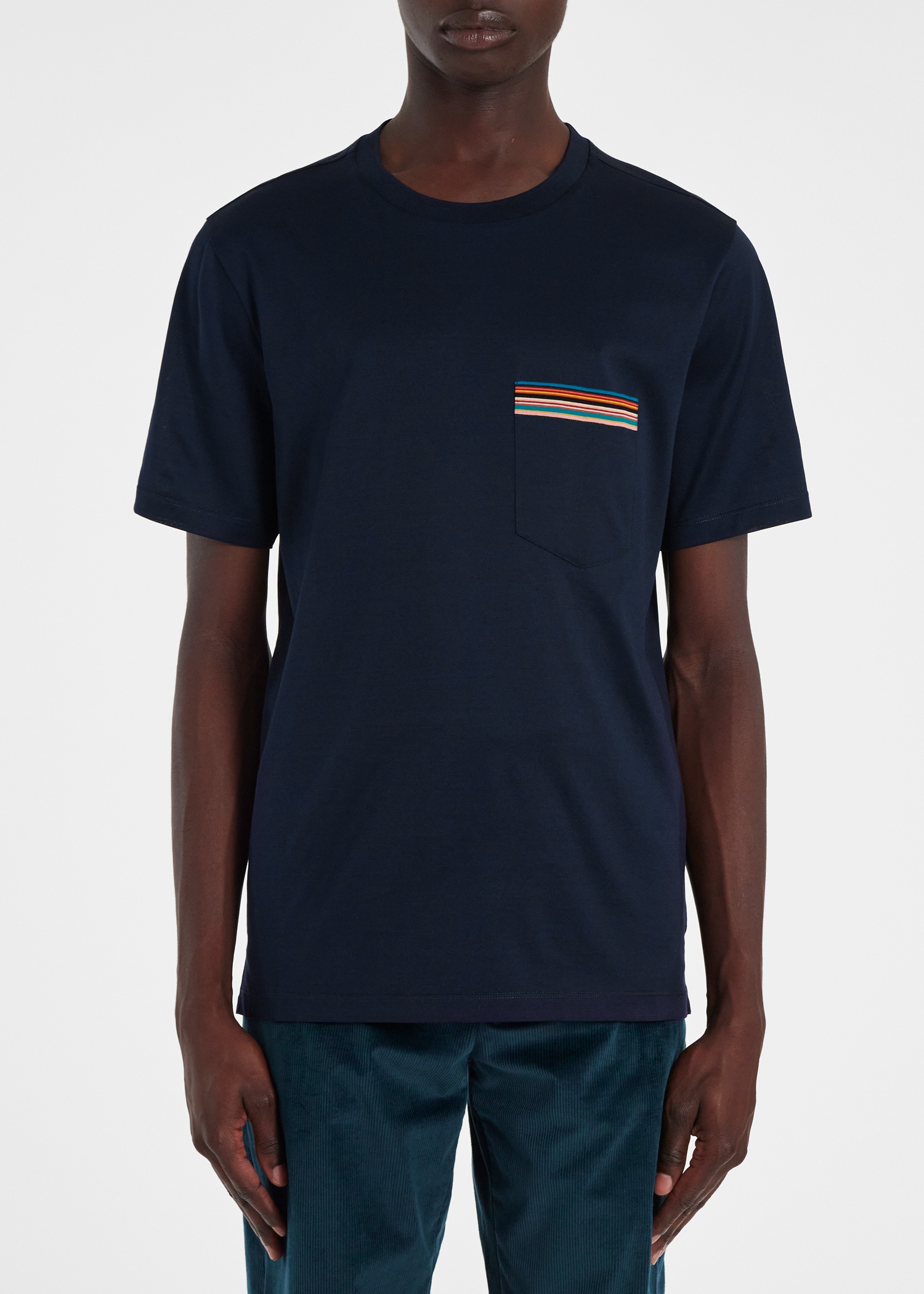 'Signature Stripe' Pocket T-Shirt - 5