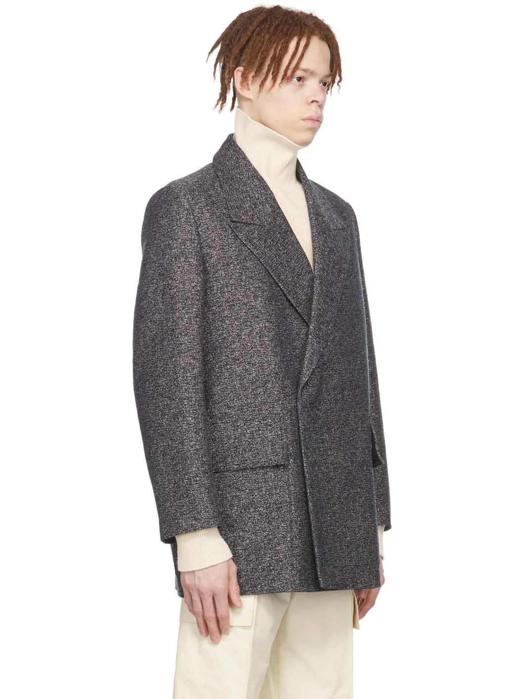 SSENSE Exclusive Blue Cotton Coat - 2