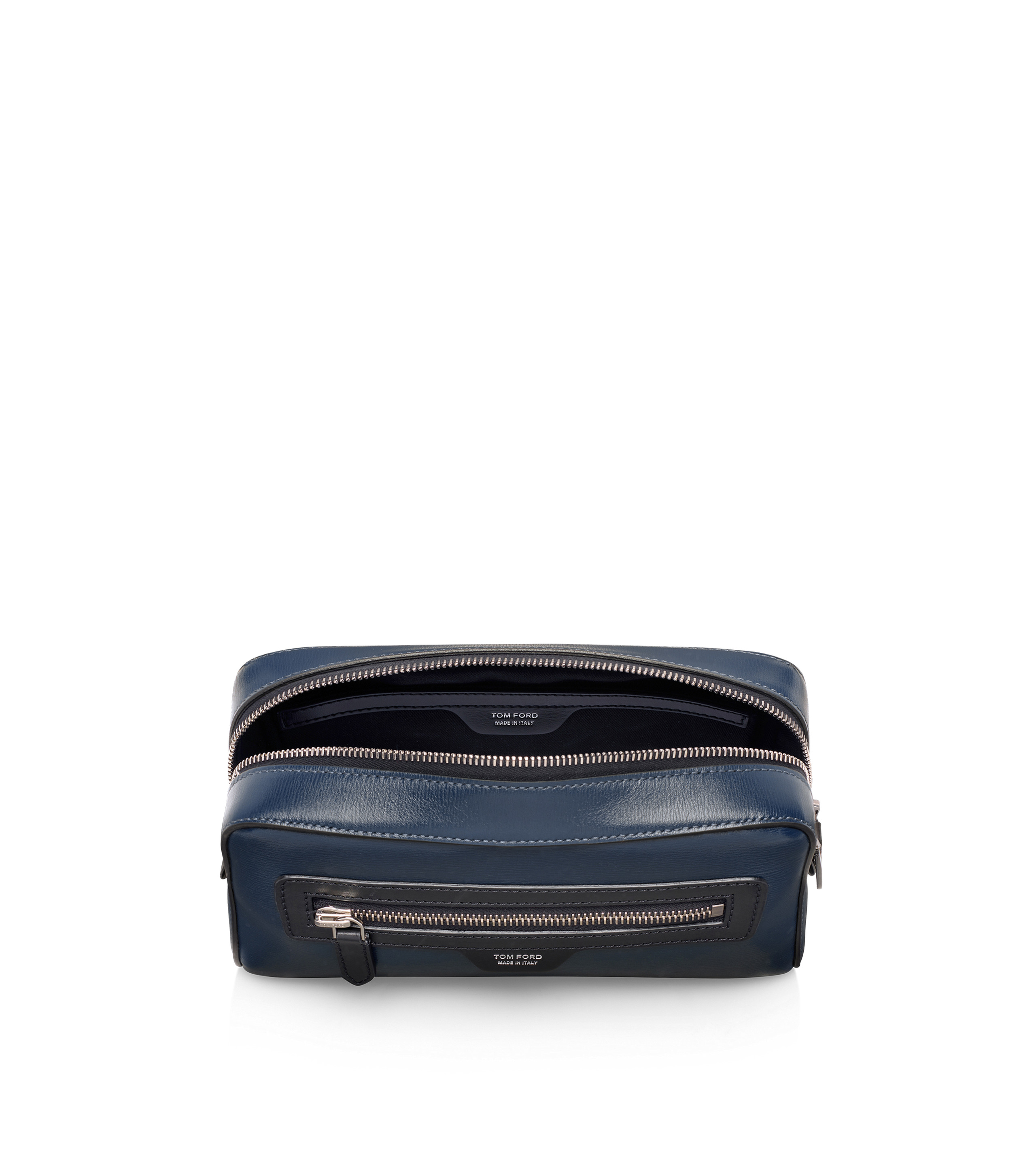 GRAIN LEATHER SMART TOILETRY BAG - 4