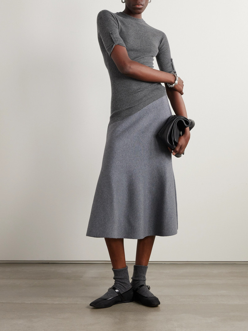 SA SU PHI Ribbed Cashmere And Silk-blend Sweater outlook