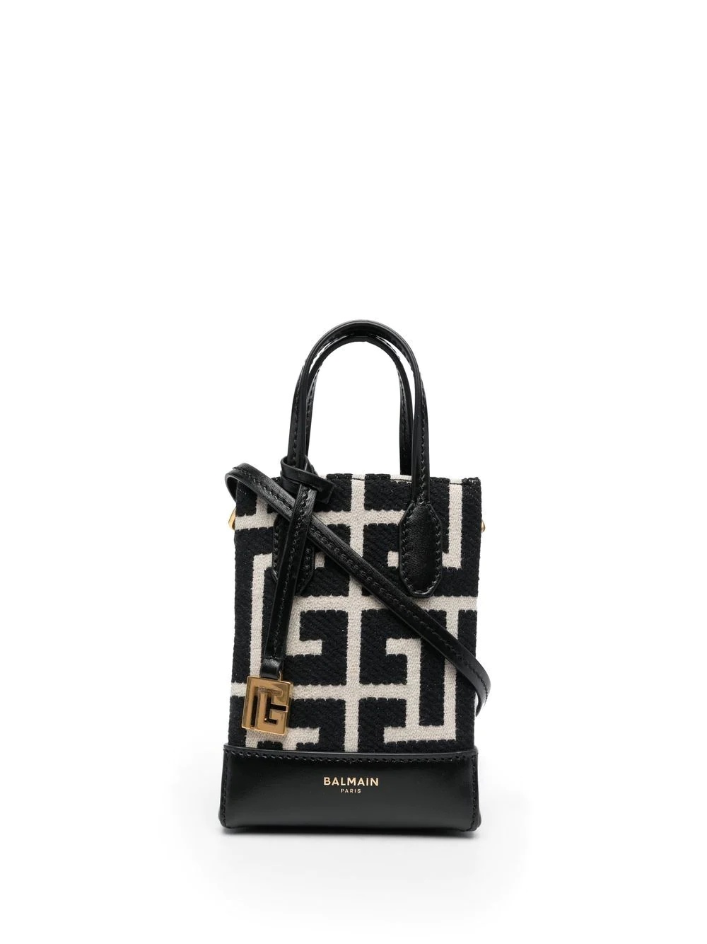 XS folded monogram jacquard shopping bag - 1