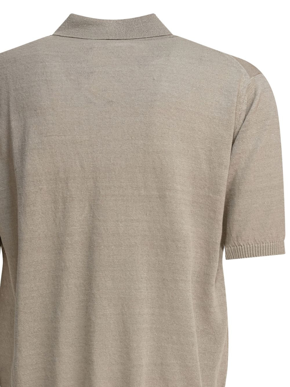 short-sleeve hemp polo shirt - 3