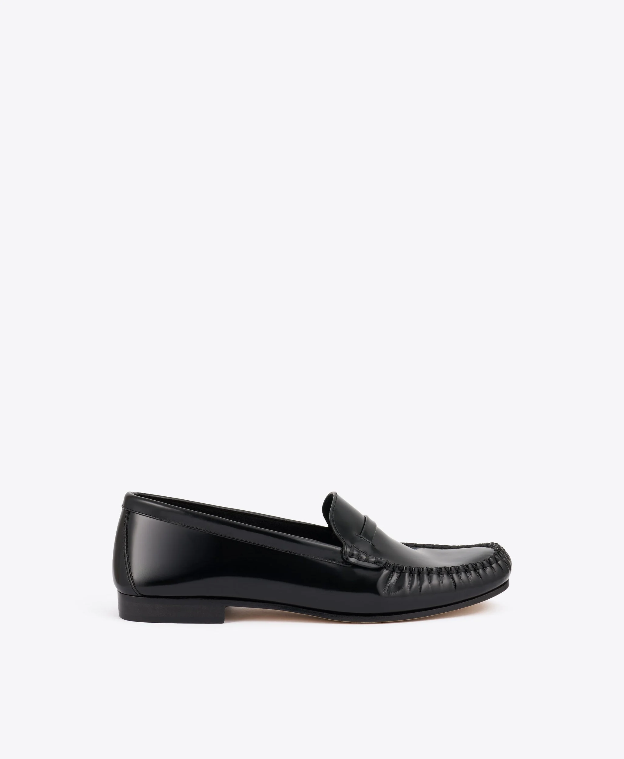 Knightsbridge Black Leather Loafers - 1
