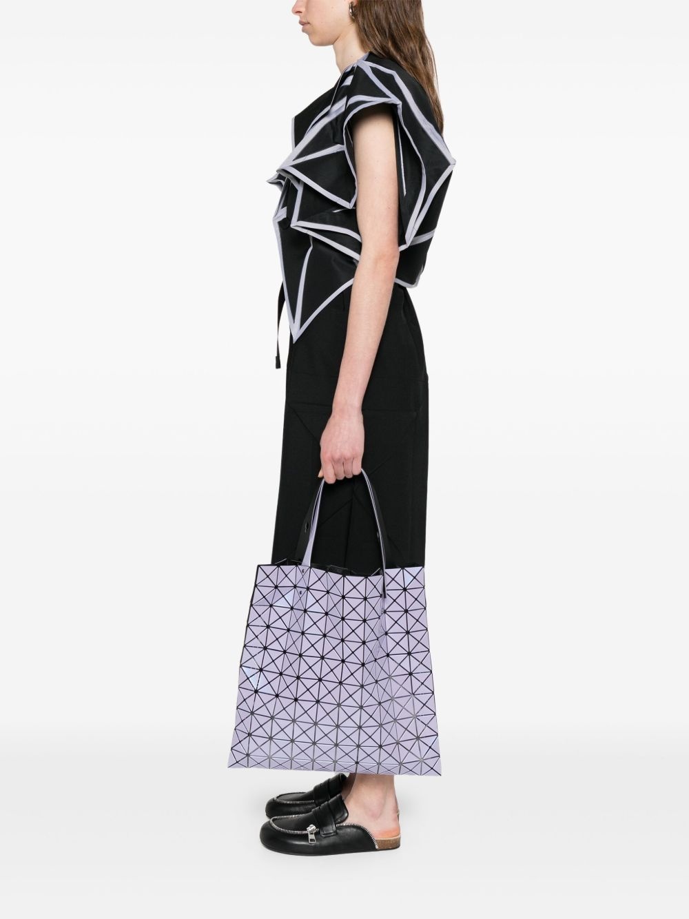 geometric-pattern tote bag - 2