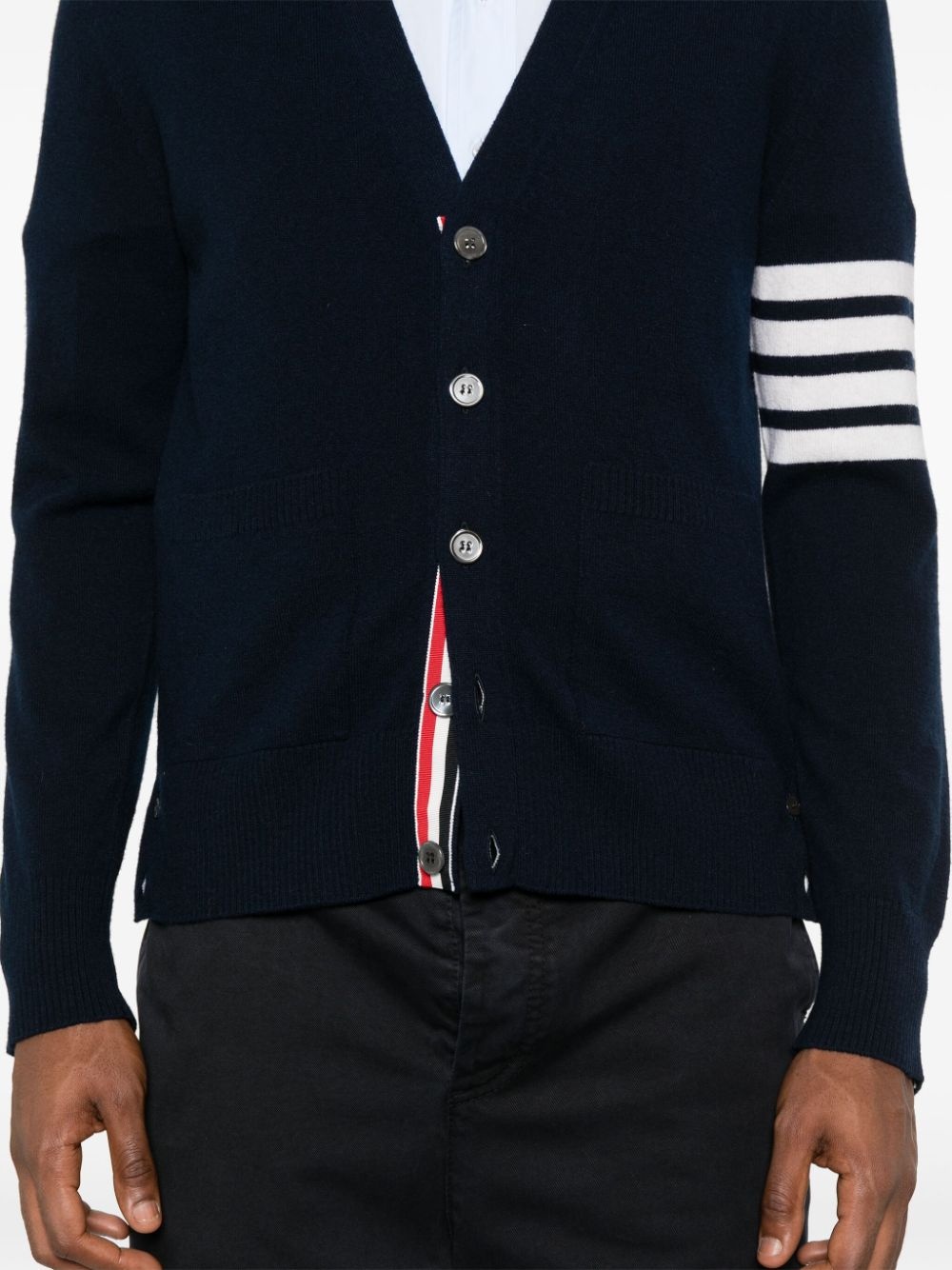 4-Bar virgin-wool cardigan - 5