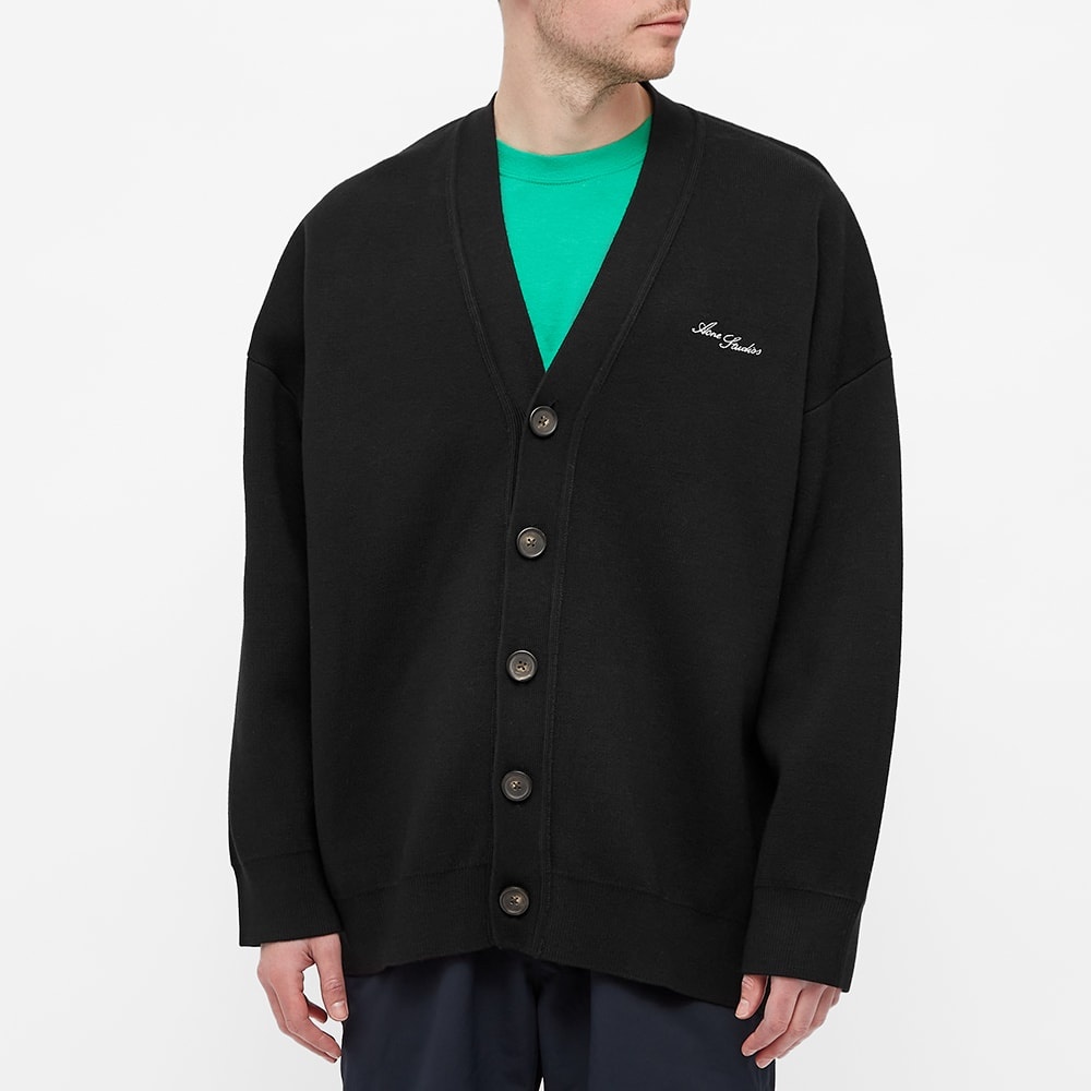 Acne Studios Kardi Oversize Logo Cardigan - 4