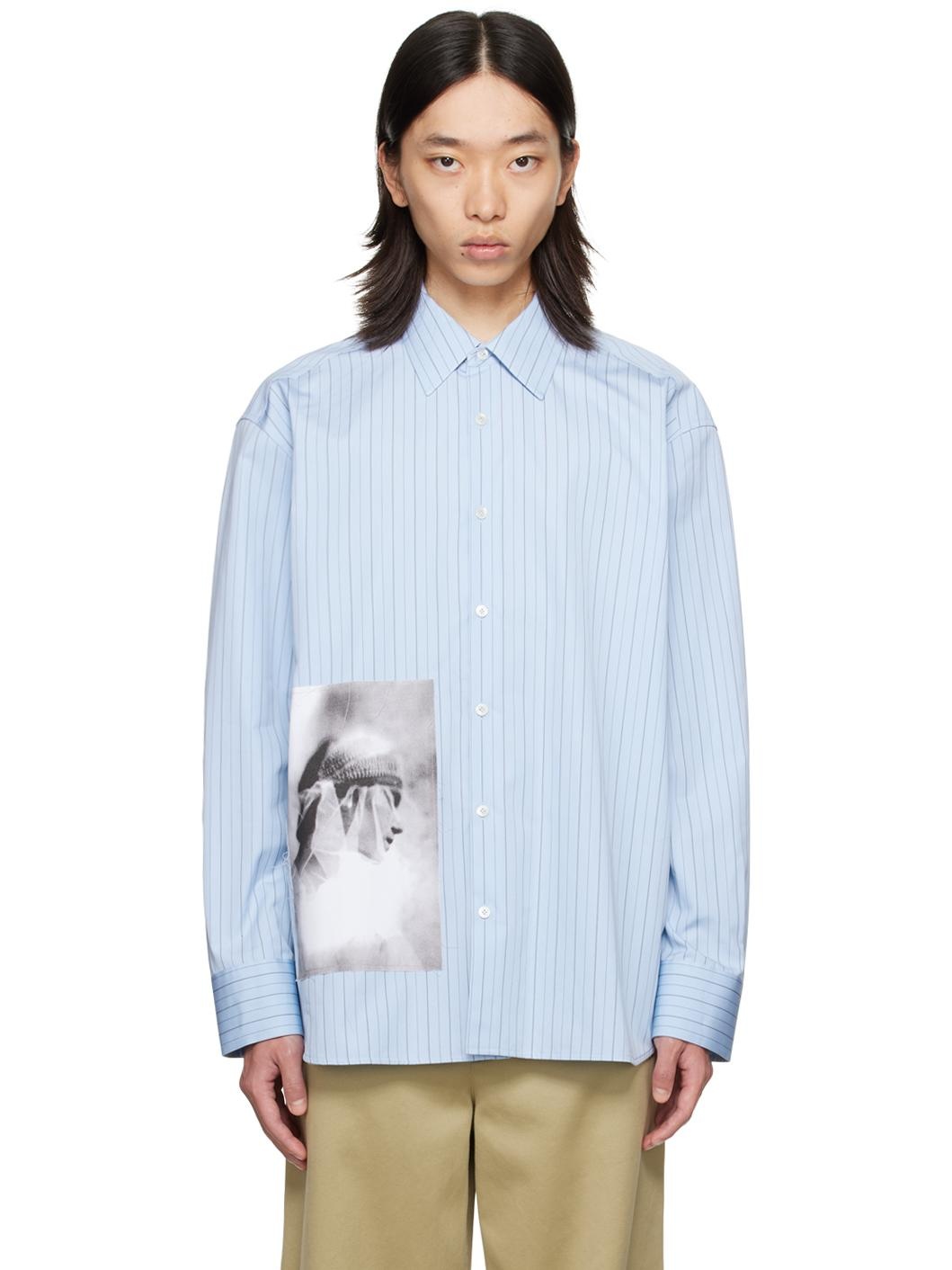Blue Archives Print Shirt - 1