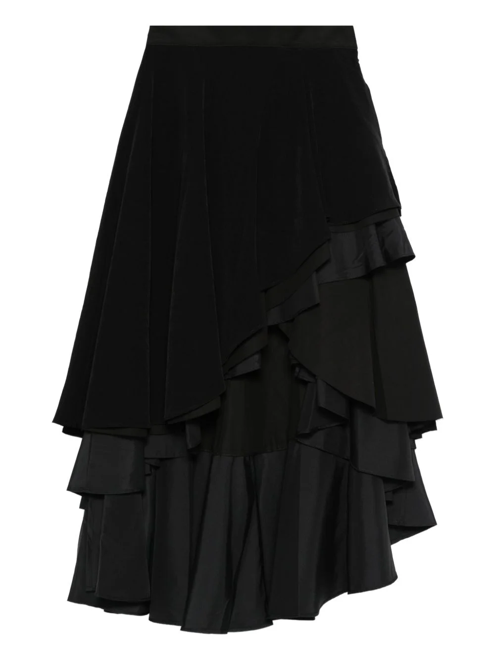 asymmetric ruffled skirt - 1