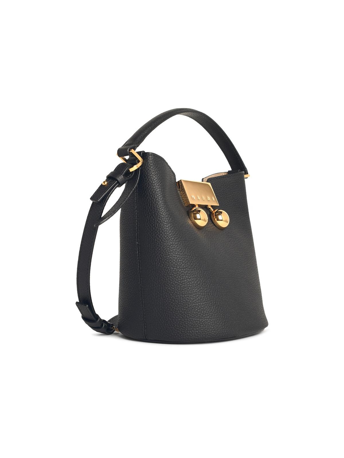 Marni 'Trunkaroo' Black Leather Bag Women - 2