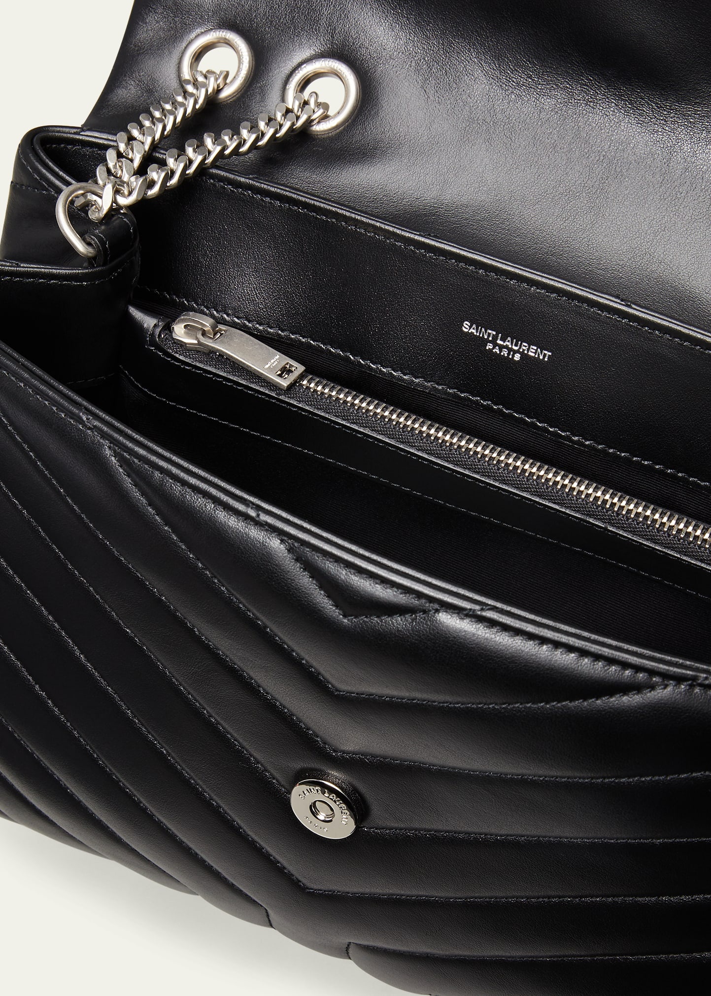 Loulou Medium YSL Matelasse Calfskin Flap-Top Shoulder Bag - 4