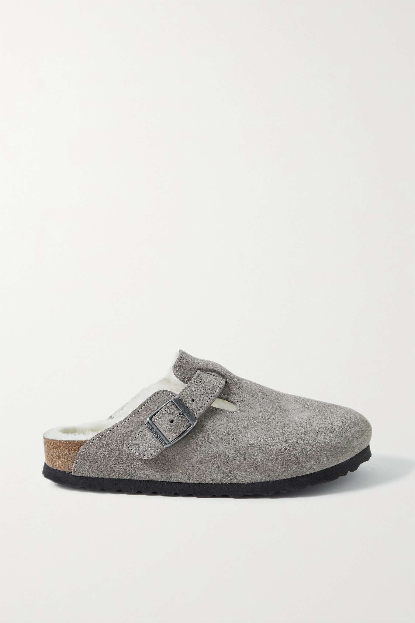 Boston shearling-lined suede slippers - 1