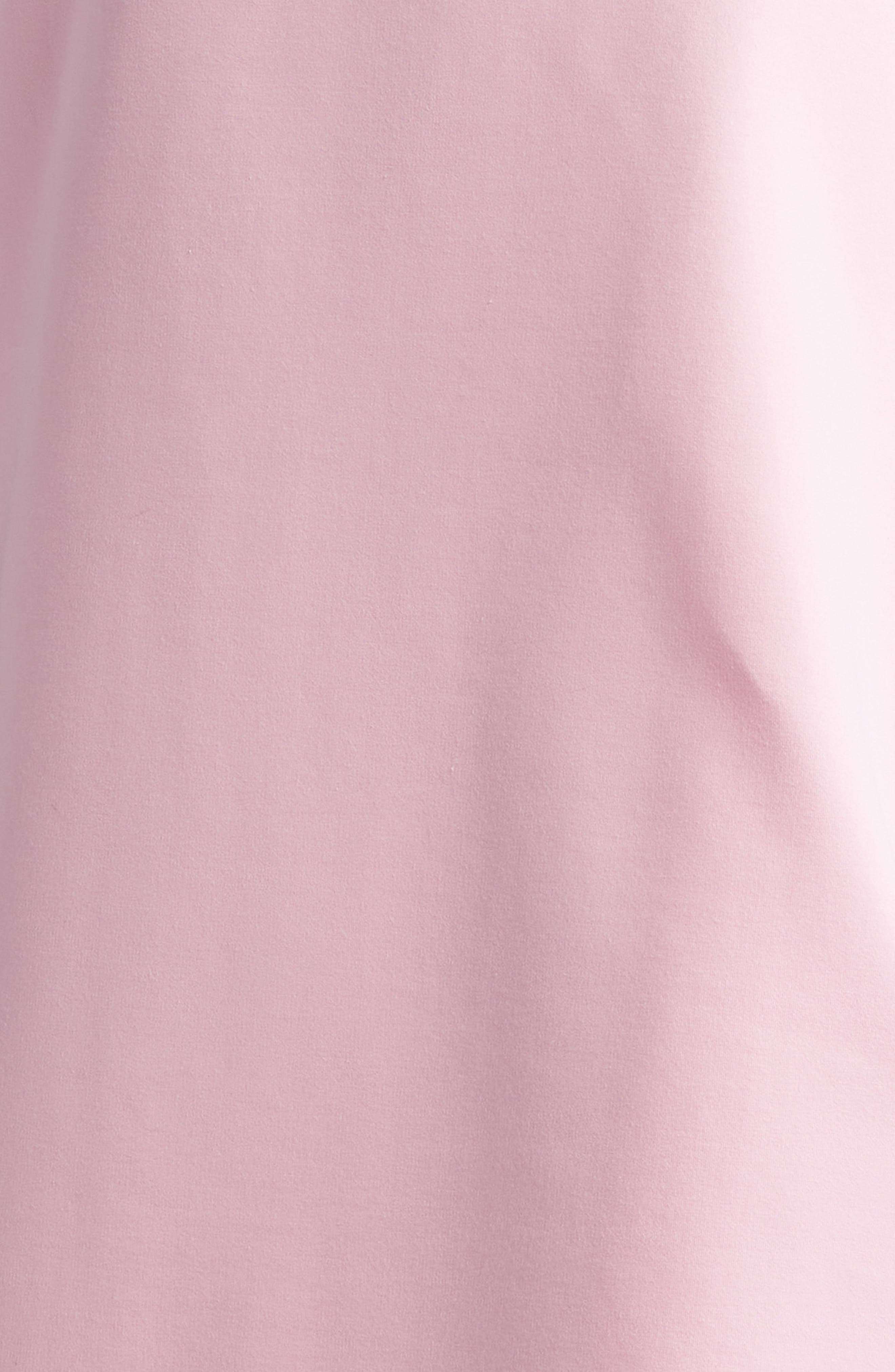 Area Crystal Heart Back Cutout Ponte Minidress in Pale Pink at Nordstrom - 6