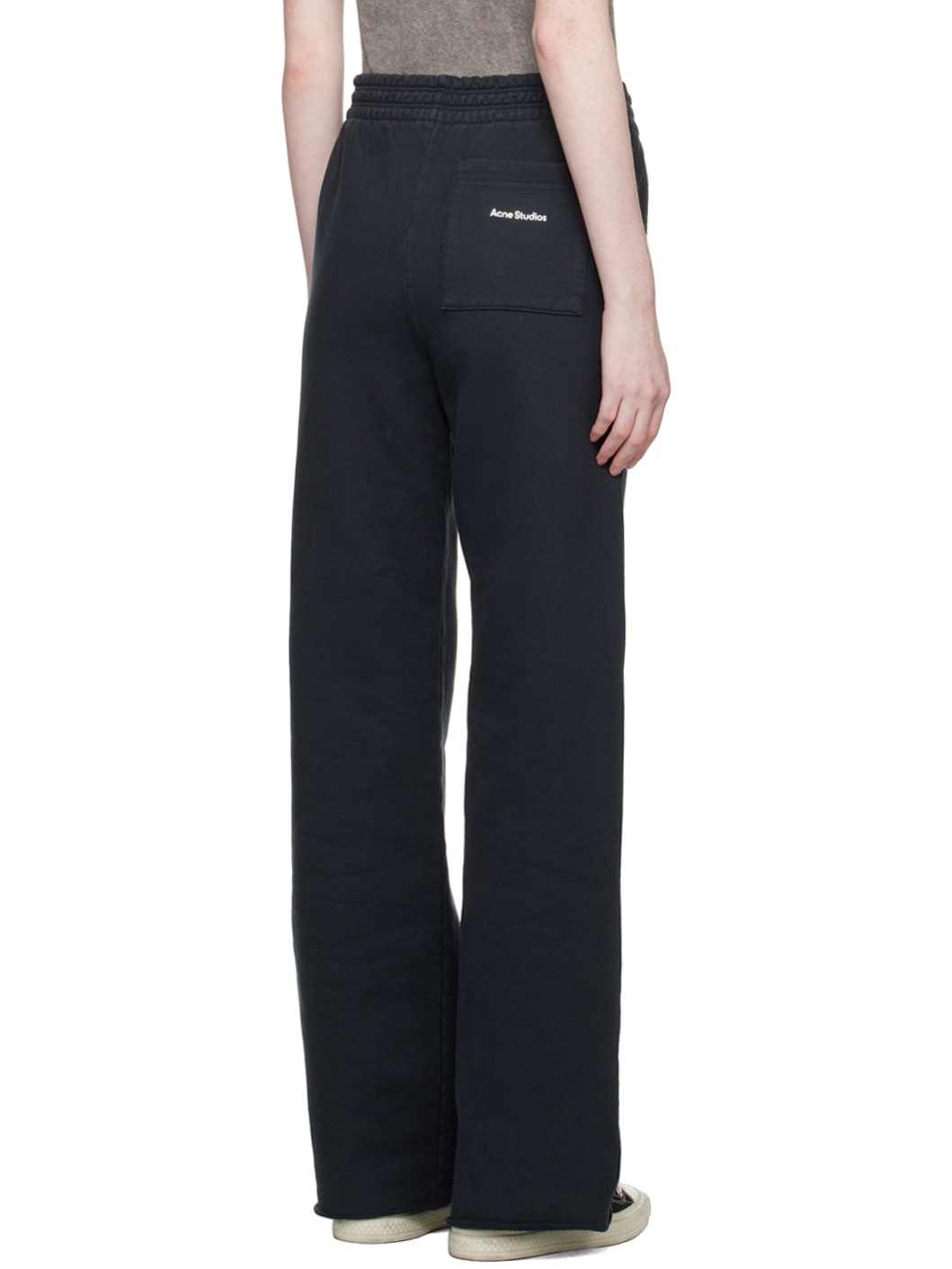 Black Printed Sweatpants - 3