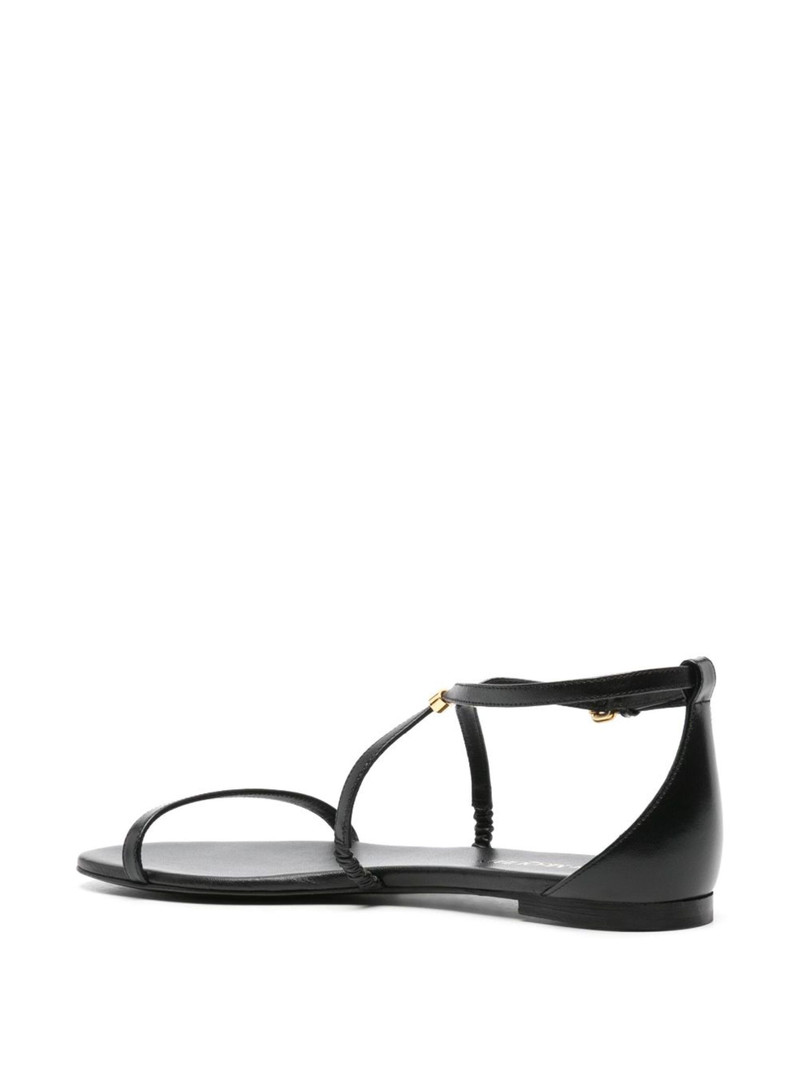 Alexander McQueen ankle-strap leather sandals outlook