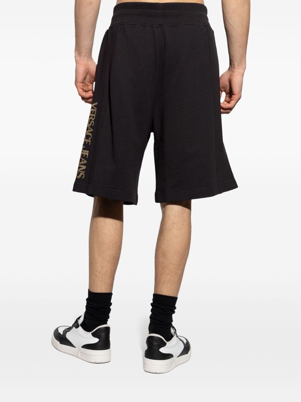 logo-print shorts - 4