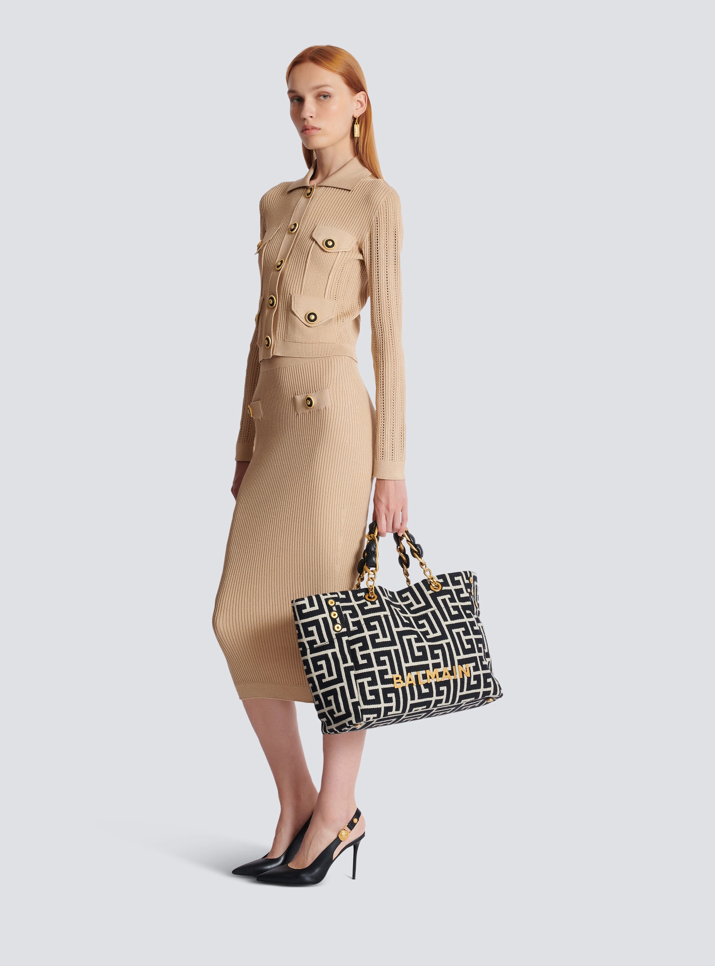 1945 Soft monogrammed jacquard tote bag - 2