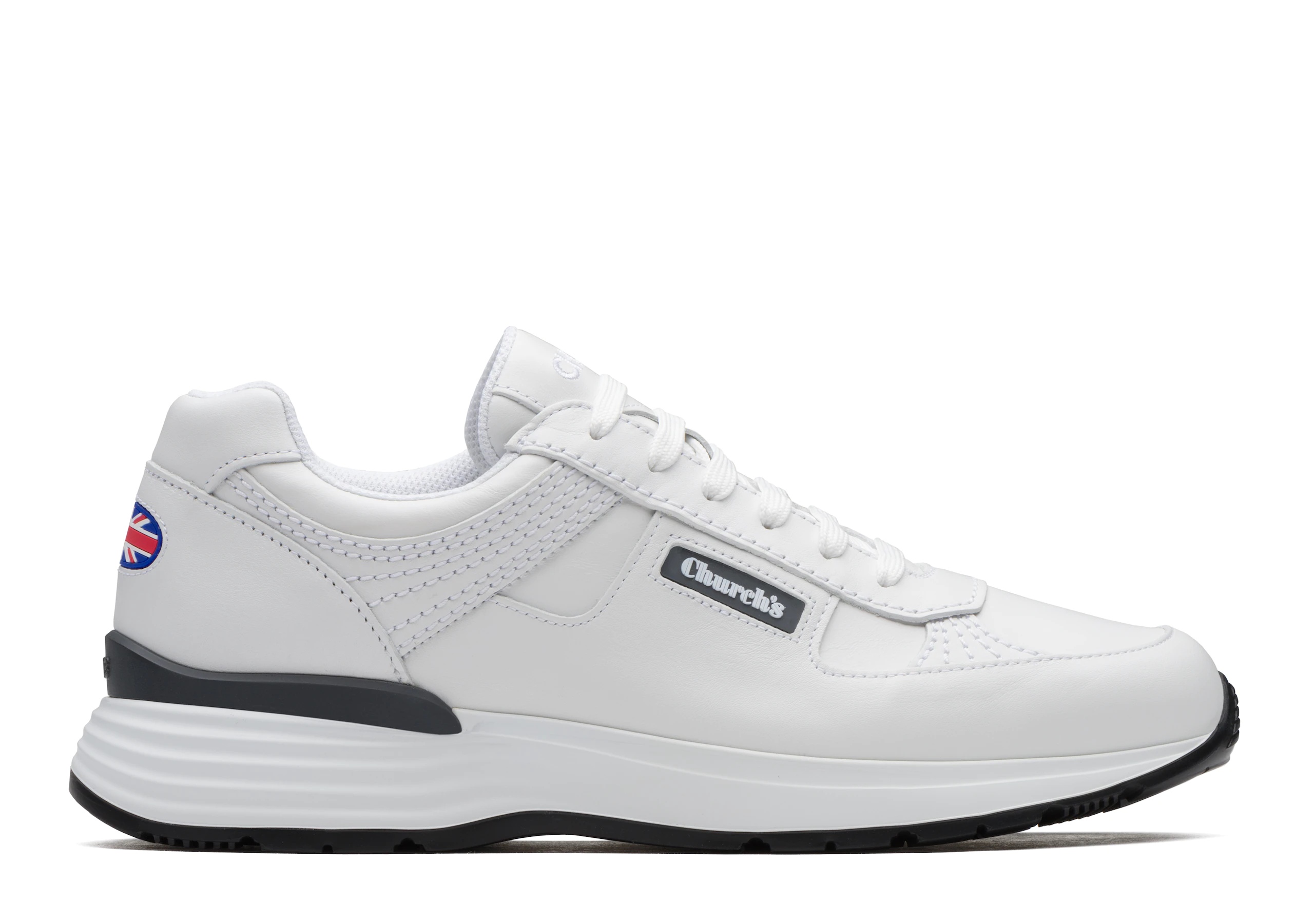 Ch873
Plume Calf Leather Retro Sneaker White - 1