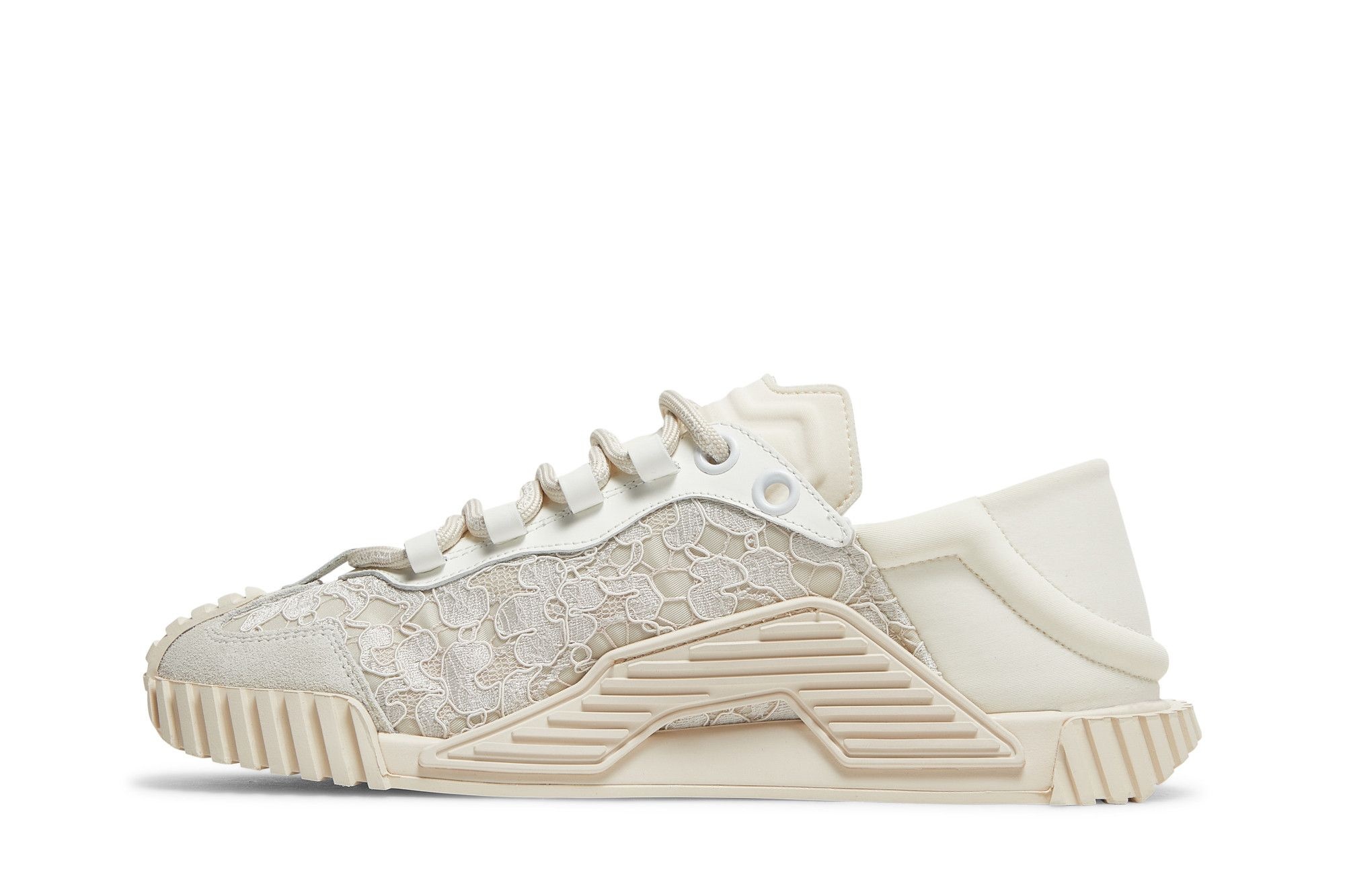 Dolce & Gabbana Wmns NS1 Slip On 'White Lace' - 3