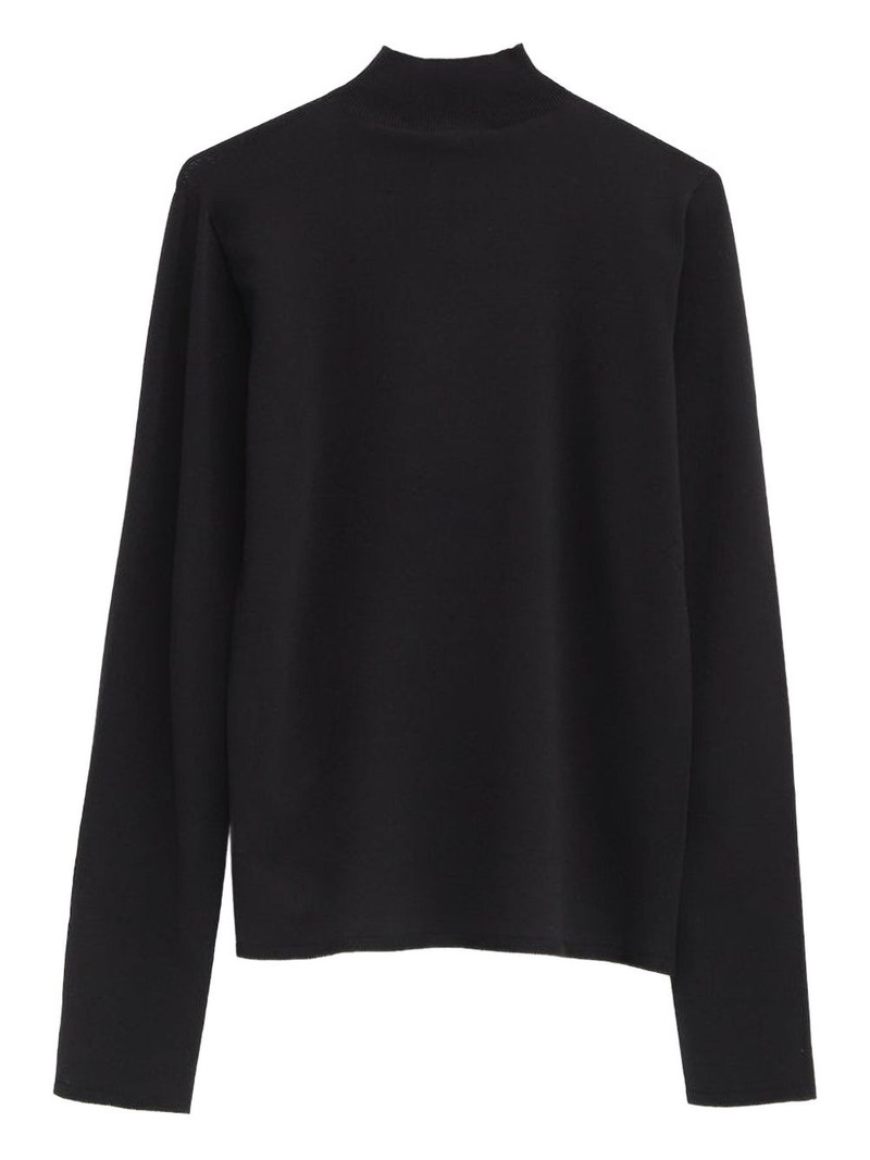 The Row high-neck rolled marciat sweater outlook