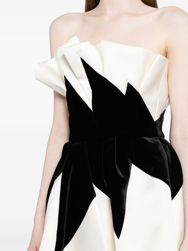 strapless flared minidress 5