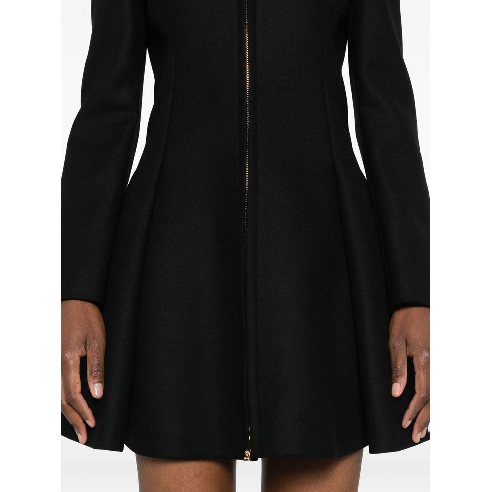 Versace Black Coats - Single Breasted Coats Women - 2