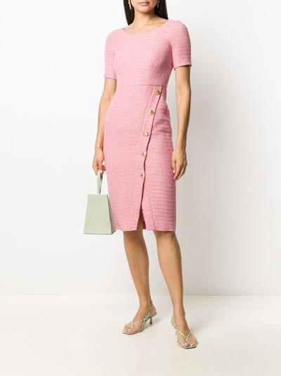 Moschino fitted tweed button-up dress outlook