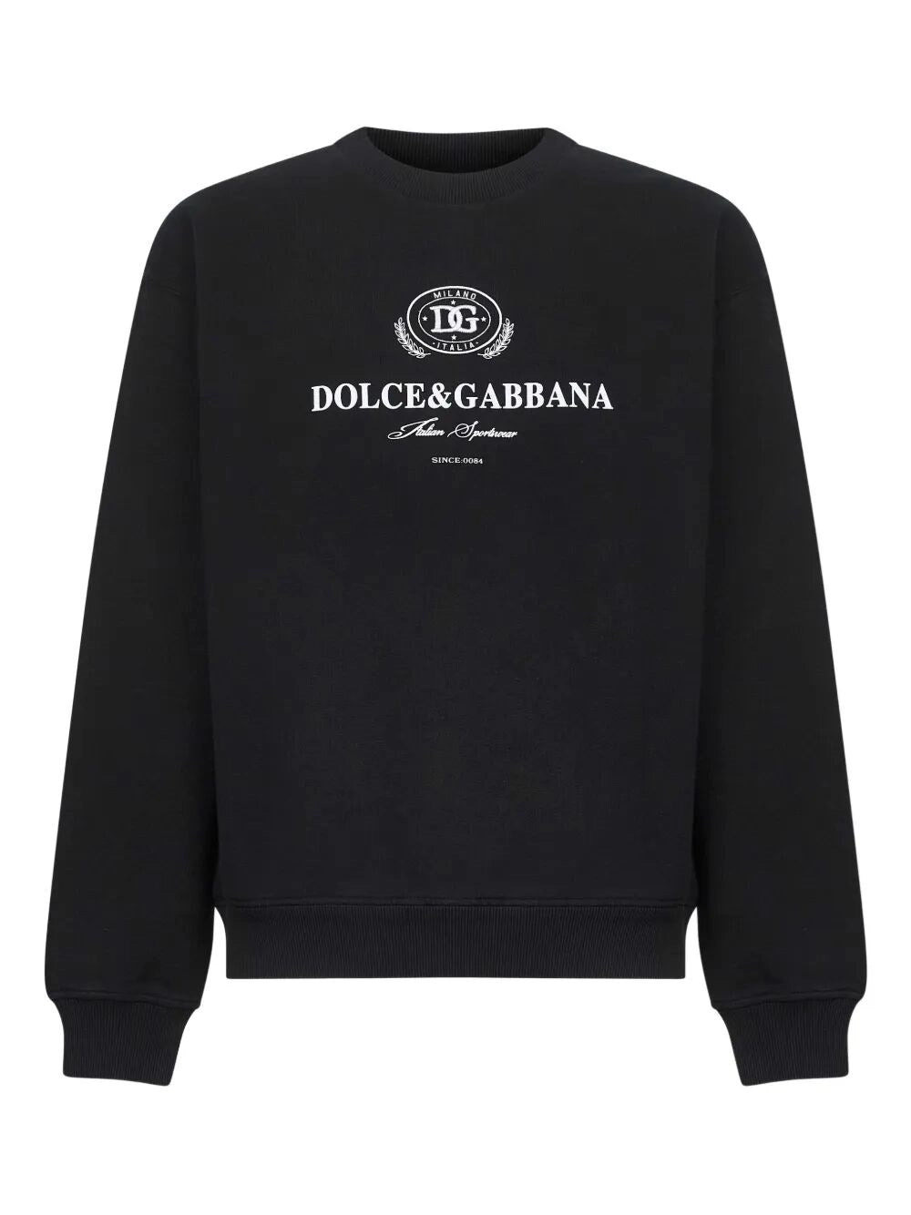 Dolce & Gabbana Men Long Sleeve Crew-Neck Sweatshirt - 1