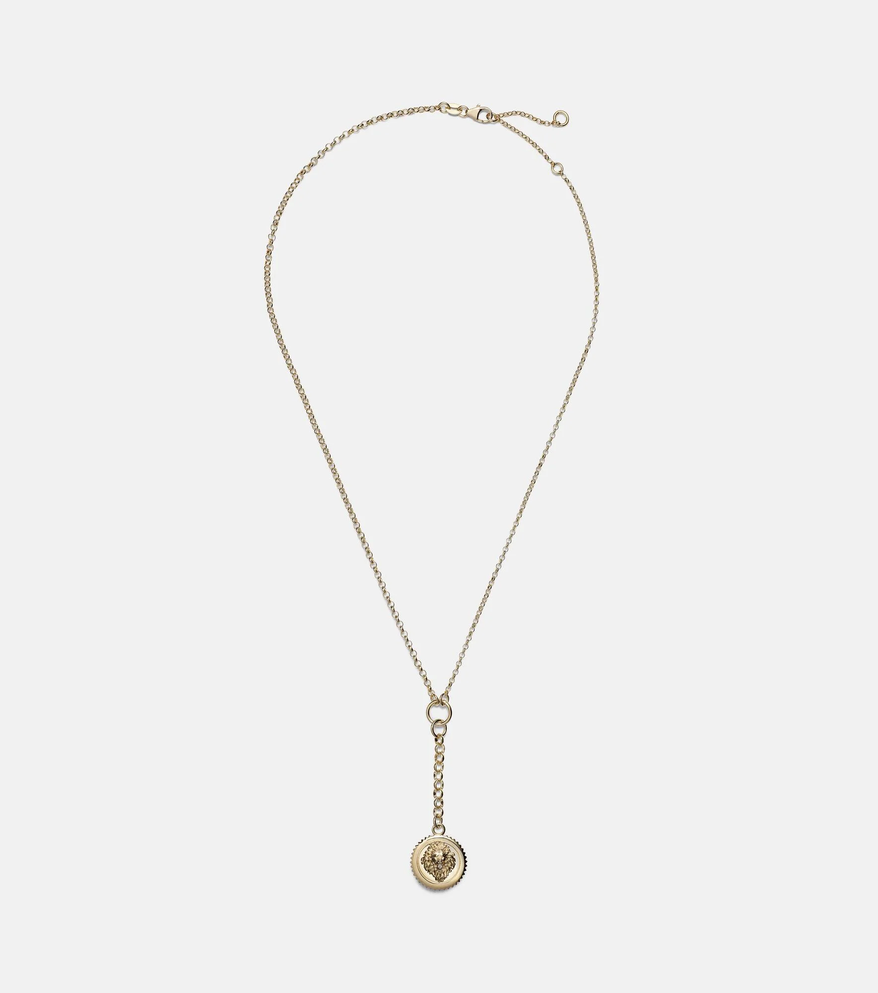 Strength 18kt gold chain necklace with diamond - 1