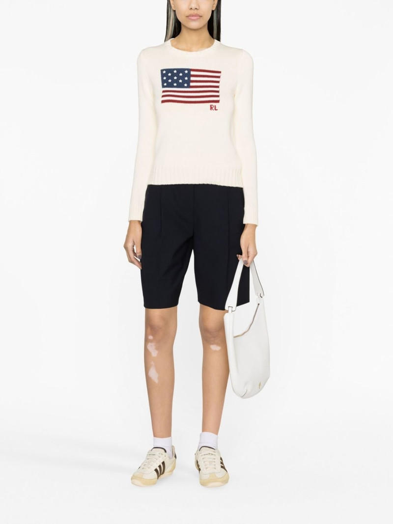 Polo Ralph Lauren flag-intarsia cotton jumper outlook